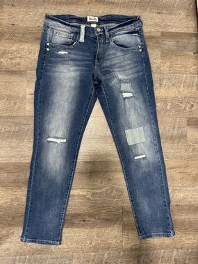 Mudd Women’s Blue Distressed Skinny Jeans